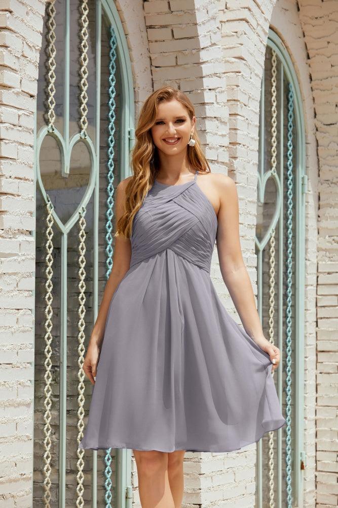 Vestidos de Baile sem Mangas para Receção em Casa, Cocktail Formal e Baile de Finalistas 28014