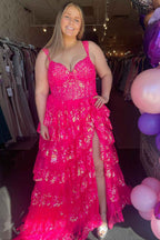 Princess A Line Off Shoulder Ocean Blue Corset Prom Dress With Lace Ruffles