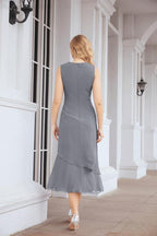 Robe de mariage de la mère de la mariée en deux pièces, ligne A, pour cérémonie et soirée formelle, modèle 28072
