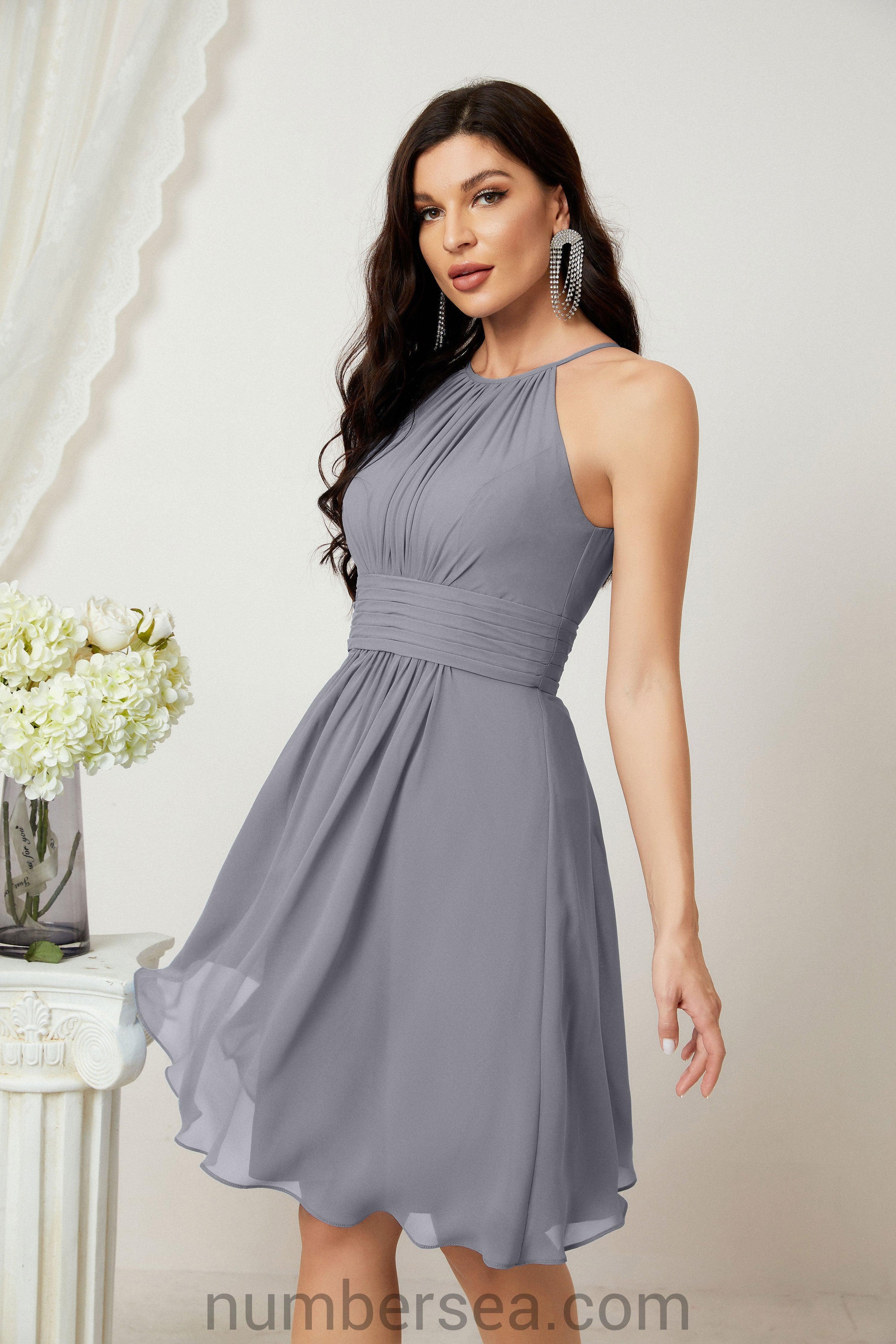 Robe de soirée formelle pour bal de fin d'études ou cocktail Halter 28011