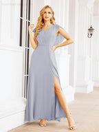 Abiti da damigella Numbersea con mantella, abito formale da ballo, abiti con schiena scoperta per madre della sposa 28058