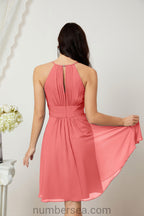 Robe de soirée formelle pour bal de fin d'études ou cocktail Halter 28011