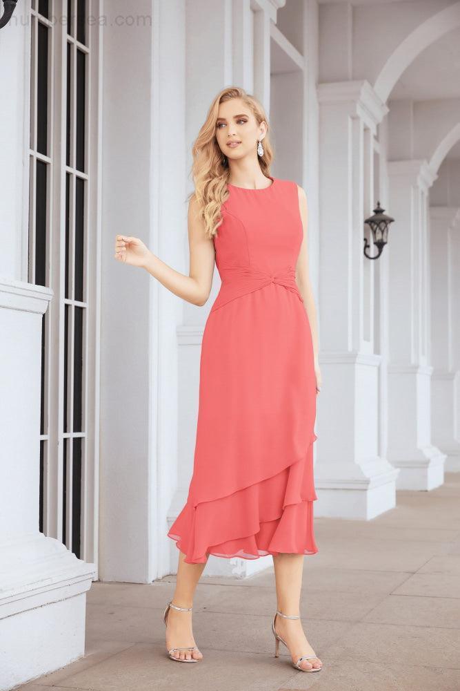 Robe de mariage de la mère de la mariée en deux pièces, ligne A, pour cérémonie et soirée formelle, modèle 28072