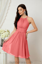 Robe de soirée formelle pour bal de fin d'études ou cocktail Halter 28011