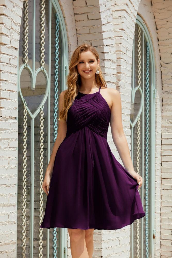 Vestidos de Baile sem Mangas para Receção em Casa, Cocktail Formal e Baile de Finalistas 28014