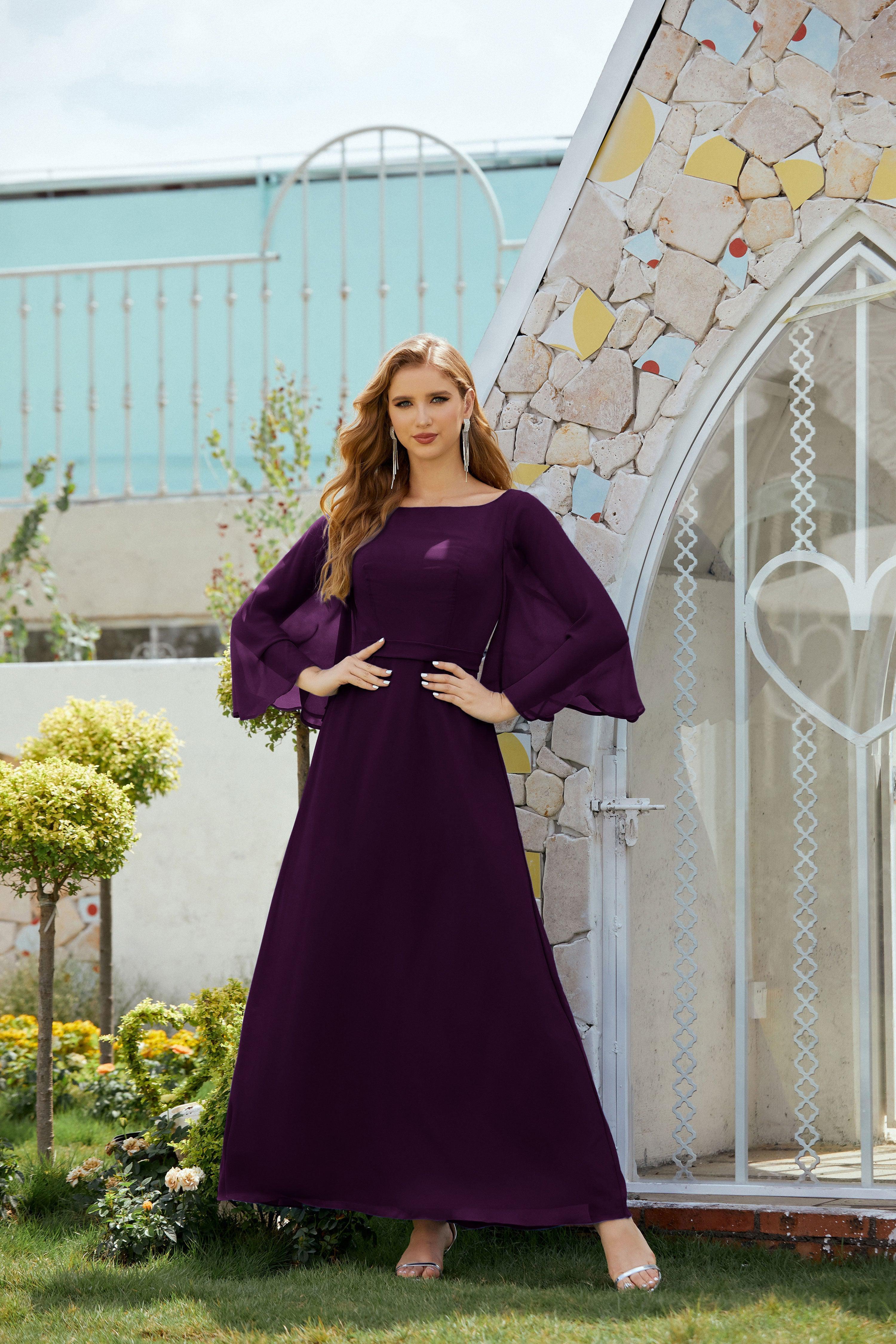 Vestidos para a Mãe da Noiva Vestido de Baile Formal para Convidados de Casamento 28012