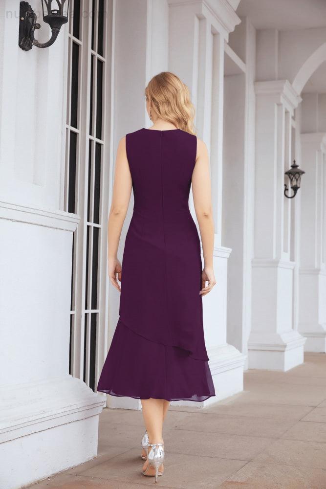 Robe de mariage de la mère de la mariée en deux pièces, ligne A, pour cérémonie et soirée formelle, modèle 28072