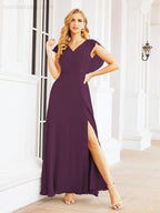Abiti da damigella Numbersea con mantella, abito formale da ballo, abiti con schiena scoperta per madre della sposa 28058