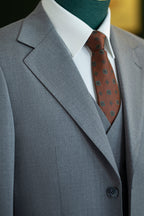 Abito da Sposa in Lana a Righe Blu Polveroso Su Misura in 3 Pezzi per lo Sposo e i Testimoni