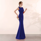 Toastkleid Braut Hochzeit Lang Cocktail Elegant Fischschwanz Verlobung Braut Abendkleid Frauen – Bestes Hochzeitskleid für die Braut 