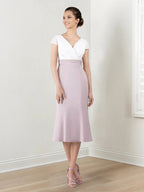 Hüllrohr/Mutter der Brautkleider mit Jacke und Perlenstickerei