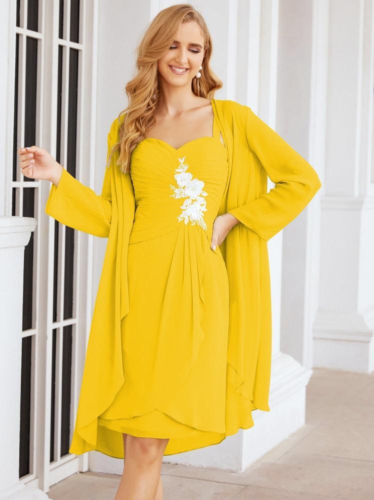 Vestidos de Mãe do Noivo Aplicações de Renda para Convidados de Casamento 28066