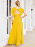 Abiti da damigella Numbersea con mantella, abito formale da ballo, abiti con schiena scoperta per madre della sposa 28058