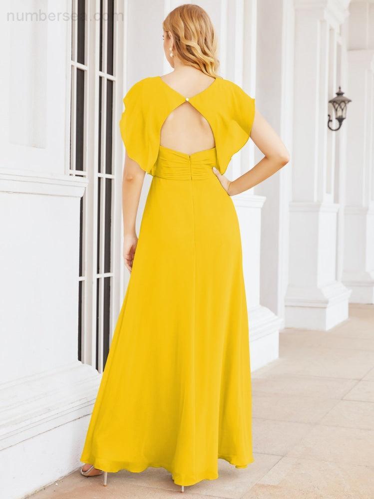 Abiti da damigella Numbersea con mantella, abito formale da ballo, abiti con schiena scoperta per madre della sposa 28058
