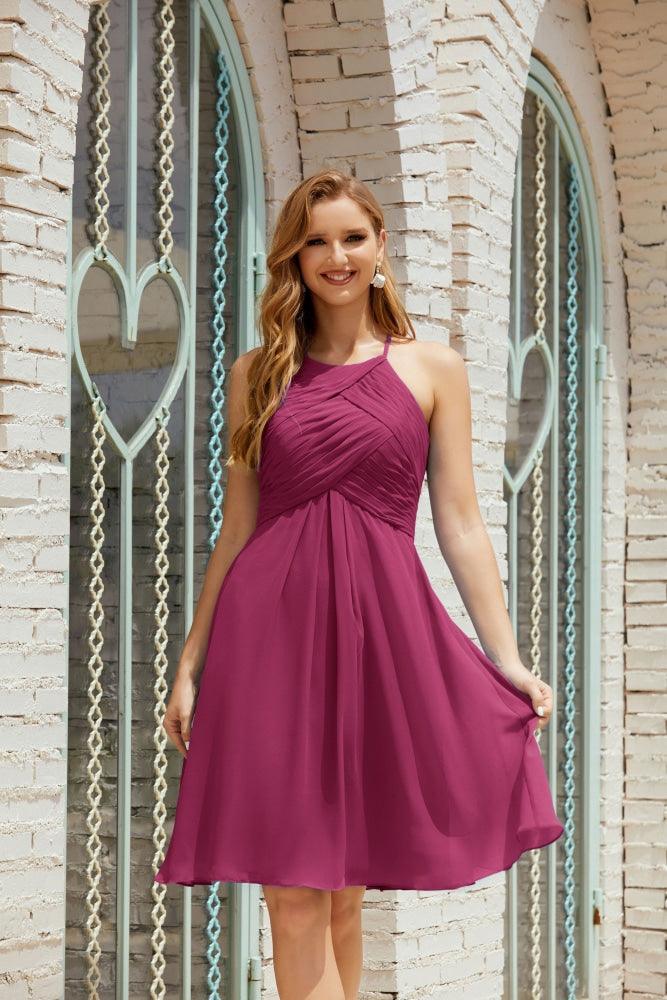 Vestidos de Baile sem Mangas para Receção em Casa, Cocktail Formal e Baile de Finalistas 28014