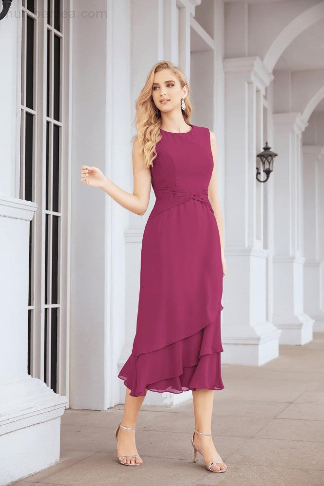 Robe de mariage de la mère de la mariée en deux pièces, ligne A, pour cérémonie et soirée formelle, modèle 28072