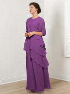 A-Line/Princess Mother of the Bride Dresses with Ruffles & Jacket