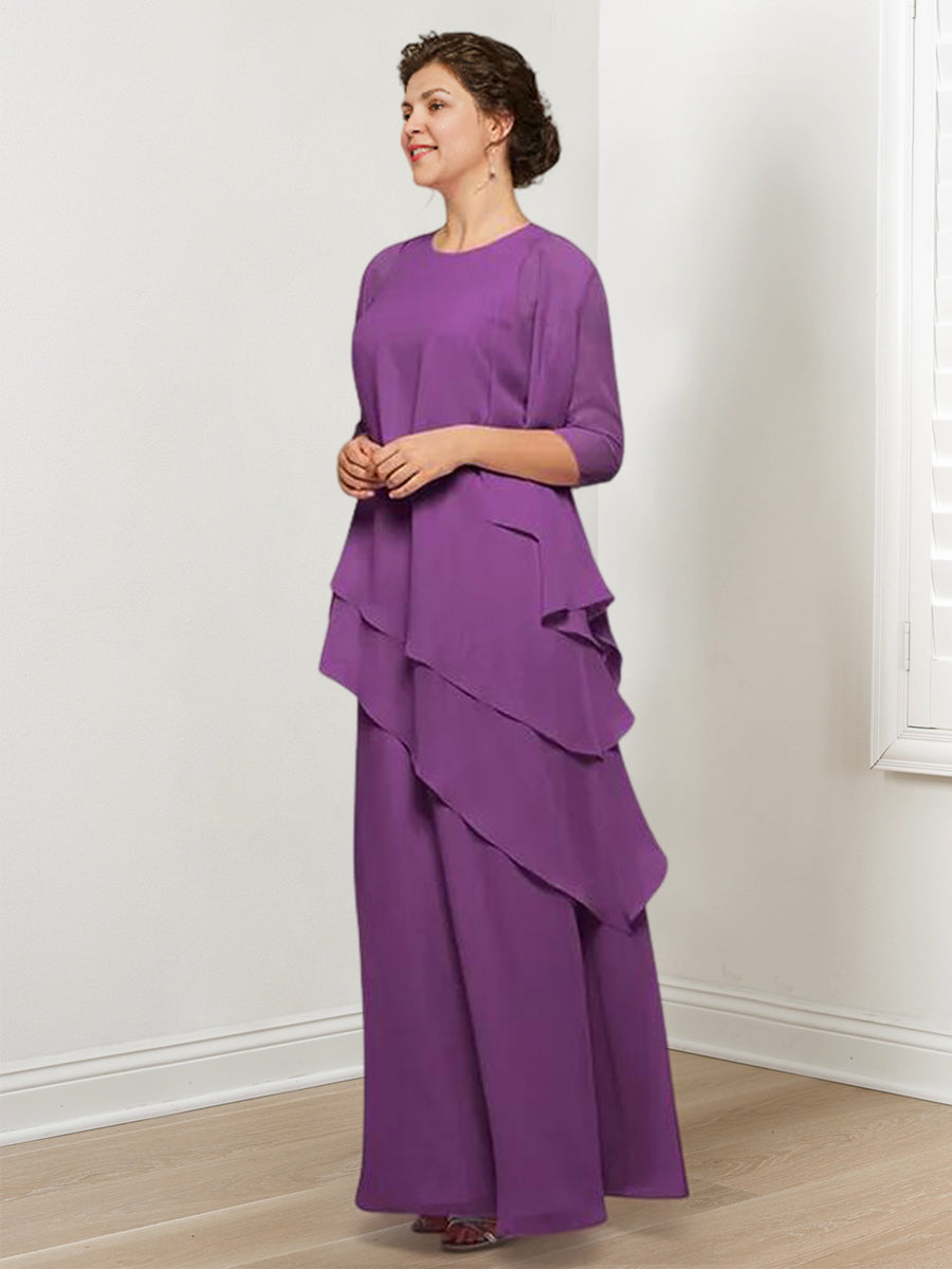 A-Line/Princess Mother of the Bride Dresses with Ruffles & Jacket