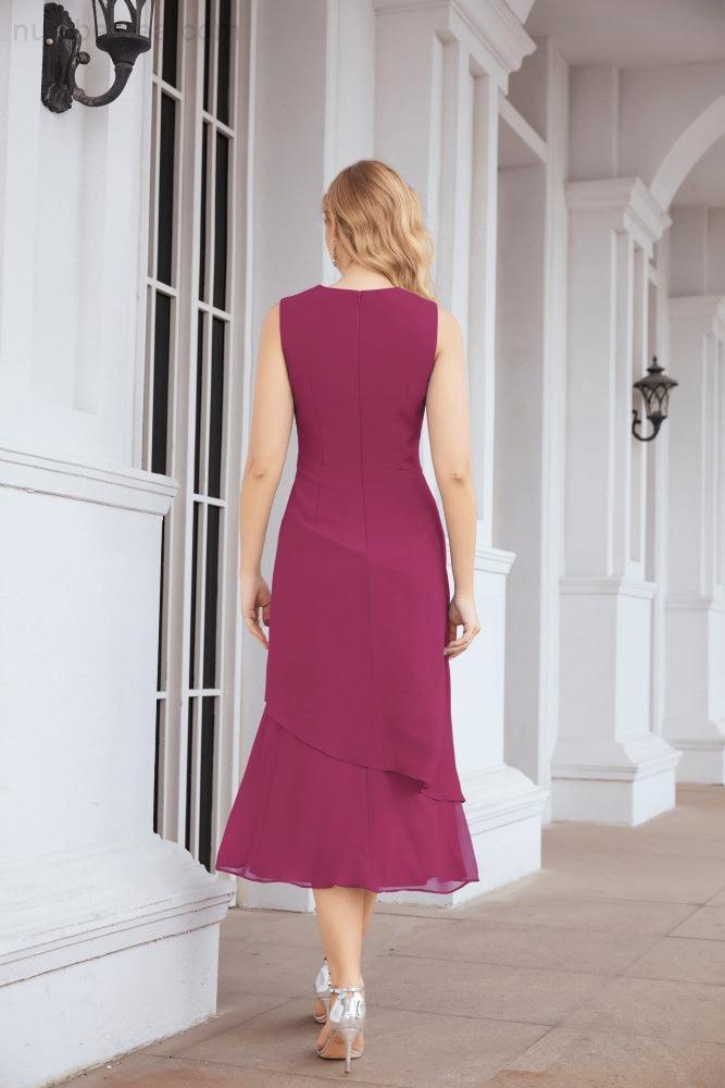 Robe de mariage de la mère de la mariée en deux pièces, ligne A, pour cérémonie et soirée formelle, modèle 28072