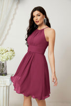 Robe de soirée formelle pour bal de fin d'études ou cocktail Halter 28011