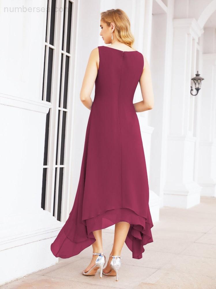 Vestido de Noiva de Duas Peças em Linha A para Mãe da Noiva Vestido de Festa Formal 28073
