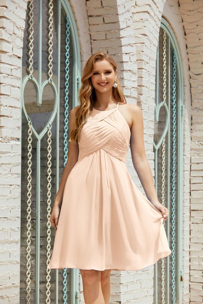 Vestidos de Baile sem Mangas para Receção em Casa, Cocktail Formal e Baile de Finalistas 28014
