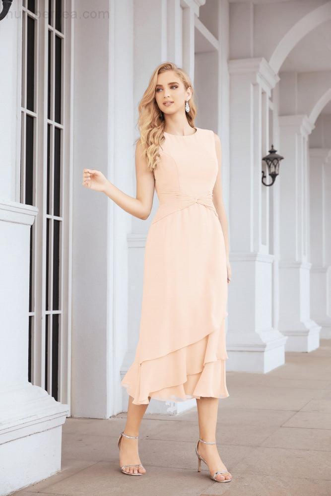 Robe de mariage de la mère de la mariée en deux pièces, ligne A, pour cérémonie et soirée formelle, modèle 28072