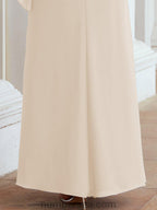 Robe de soirée formelle longue pour mère de la mariée avec cape à volants 28026