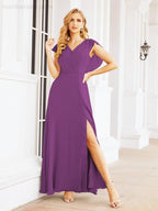 Abiti da damigella Numbersea con mantella, abito formale da ballo, abiti con schiena scoperta per madre della sposa 28058