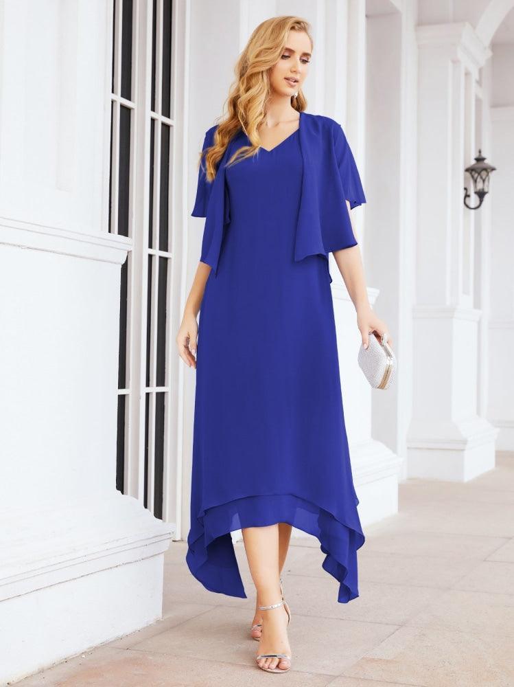 Vestido de Noiva de Duas Peças em Linha A para Mãe da Noiva Vestido de Festa Formal 28073