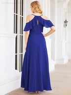 Robes longues de demoiselle d'honneur Numbersea à épaules dénudées, fente latérale, robes de bal formelles pour fête et mariage 28070
