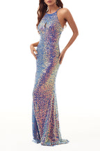 Sexy Formal Gradual Change Slit U Neck Evening Dress Dresses