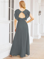 Abiti da damigella Numbersea con mantella, abito formale da ballo, abiti con schiena scoperta per madre della sposa 28058