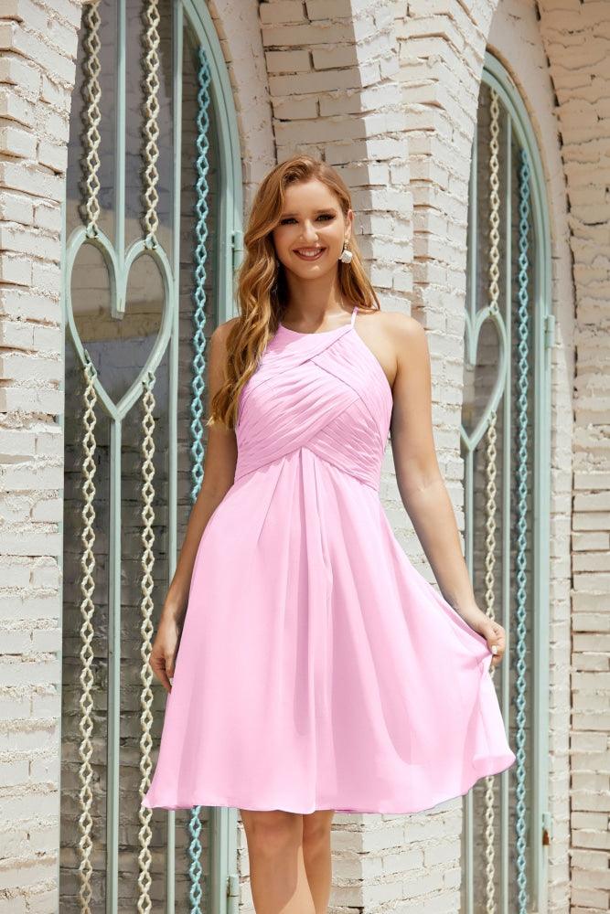 Vestidos de Baile sem Mangas para Receção em Casa, Cocktail Formal e Baile de Finalistas 28014