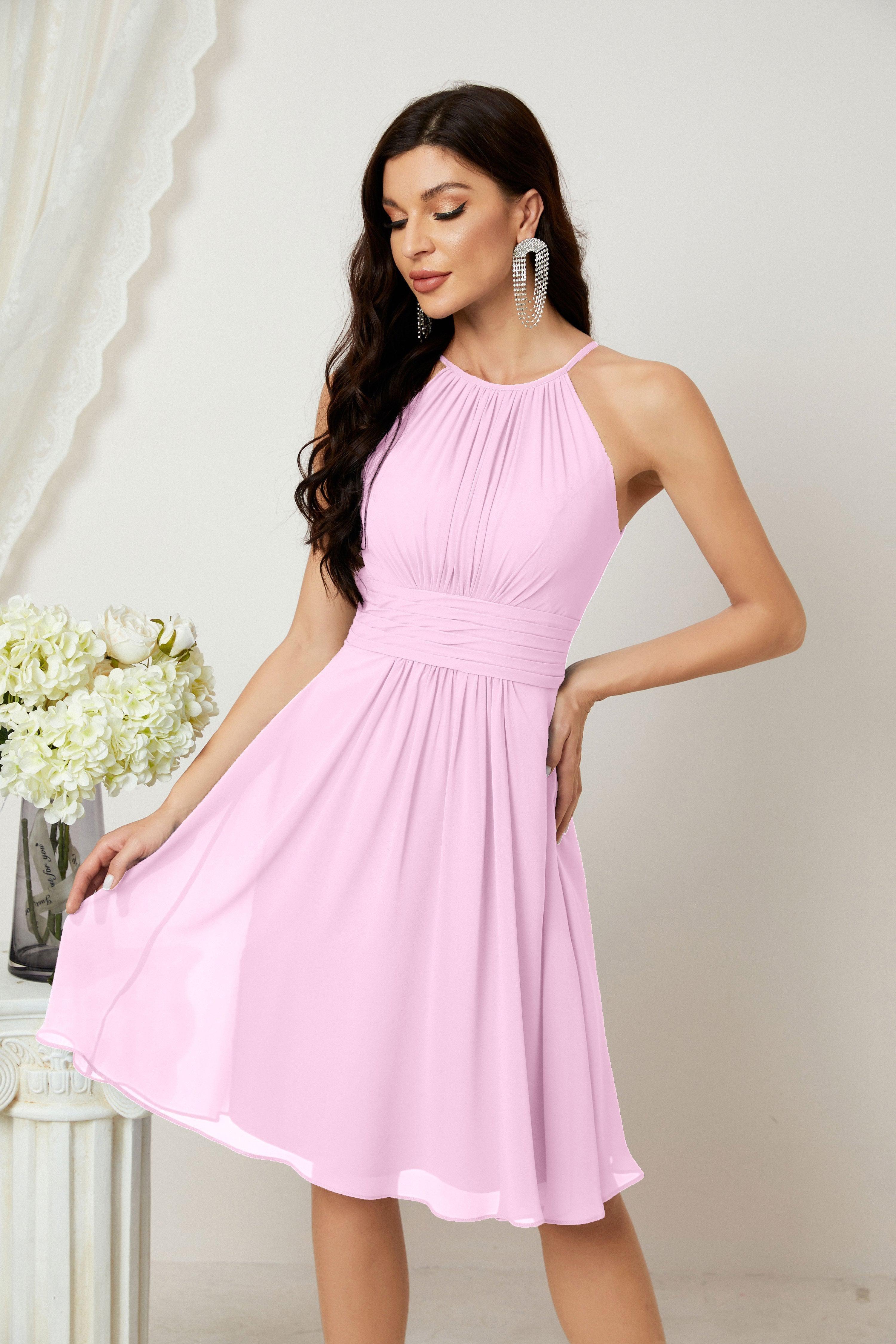Robe de soirée formelle pour bal de fin d'études ou cocktail Halter 28011