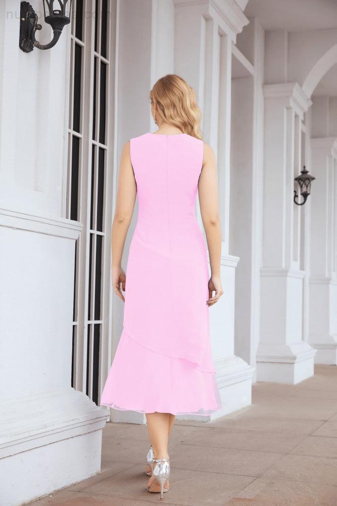 Robe de mariage de la mère de la mariée en deux pièces, ligne A, pour cérémonie et soirée formelle, modèle 28072