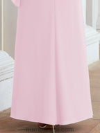 Robe de soirée formelle longue pour mère de la mariée avec cape à volants 28026