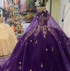 Robes de bal éblouissantes pour princesse violette Quinceañera, robe violette douce seize ans Y6560
