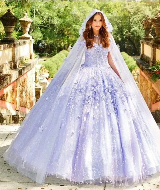 Abito da ballo verde smeraldo con fiori ricamati a mano, abito da quinceañera con scollo a cuore e spalle scoperte Y293