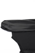 Abiti da sera formali e sensuali con collo obliquo in rete unita