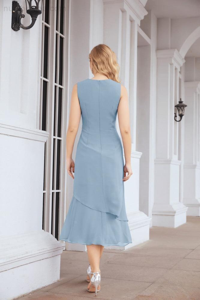 Robe de mariage de la mère de la mariée en deux pièces, ligne A, pour cérémonie et soirée formelle, modèle 28072
