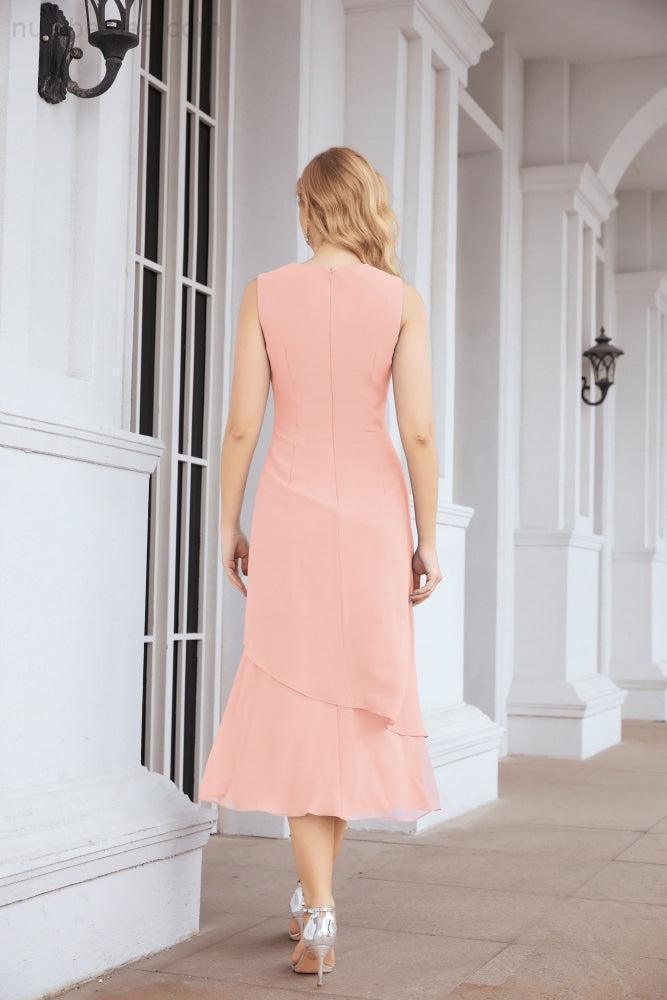 Robe de mariage de la mère de la mariée en deux pièces, ligne A, pour cérémonie et soirée formelle, modèle 28072