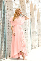Robe de la Mère de la Mariée Grande Taille Col en V Longueur Solennelle Robe de Bal Formelle pour Invité de Mariage 28020