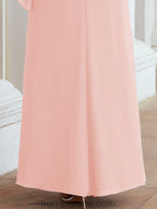Robe de soirée formelle longue pour mère de la mariée avec cape à volants 28026