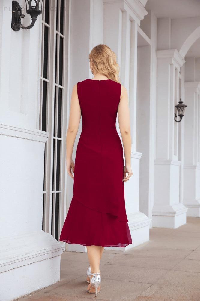 Robe de mariage de la mère de la mariée en deux pièces, ligne A, pour cérémonie et soirée formelle, modèle 28072