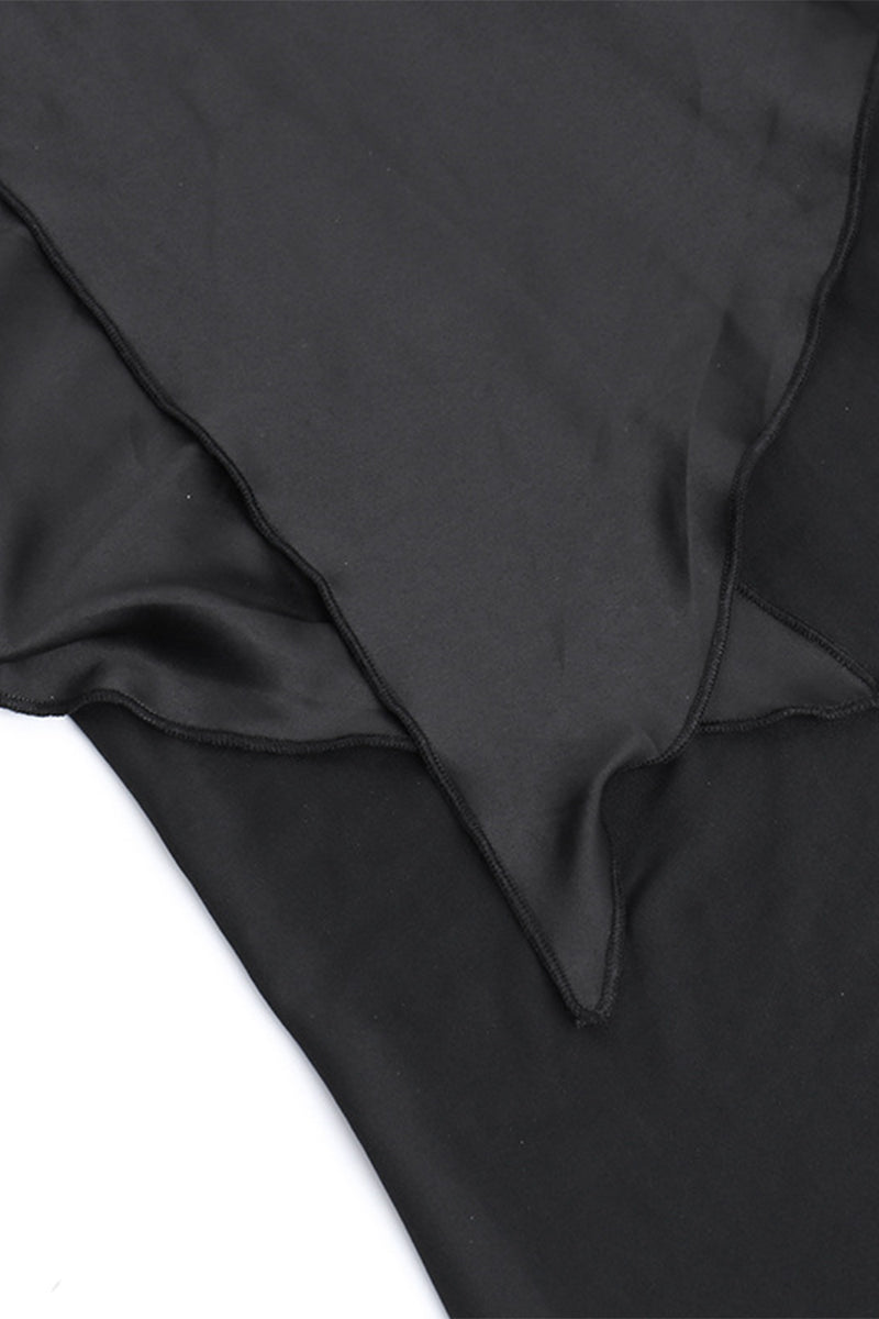 Abiti da sera formali e sensuali con collo obliquo in rete unita