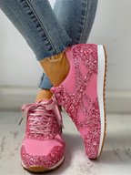 Scarpe da ginnastica casual scintillanti e traspiranti