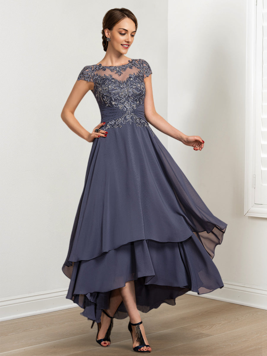 Princess A Line Mother Of The Bride Dress Featuring Applique Details