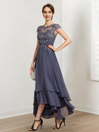 Princess A Line Mother Of The Bride Dress Featuring Applique Details
