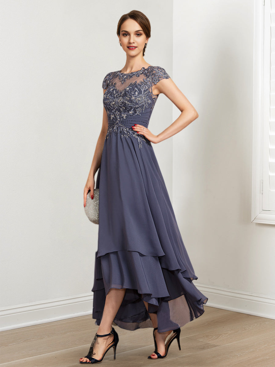 Princess A Line Mother Of The Bride Dress Featuring Applique Details